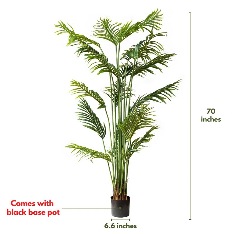 60" Artificial Palm Plant in Pot | Wayfair North America