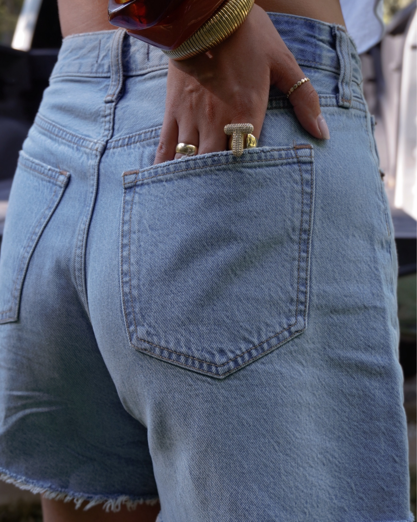 summer into fall! My FAVORITE Jean shorts in color “light”, wearing a 27! 

#LTKSeasonal