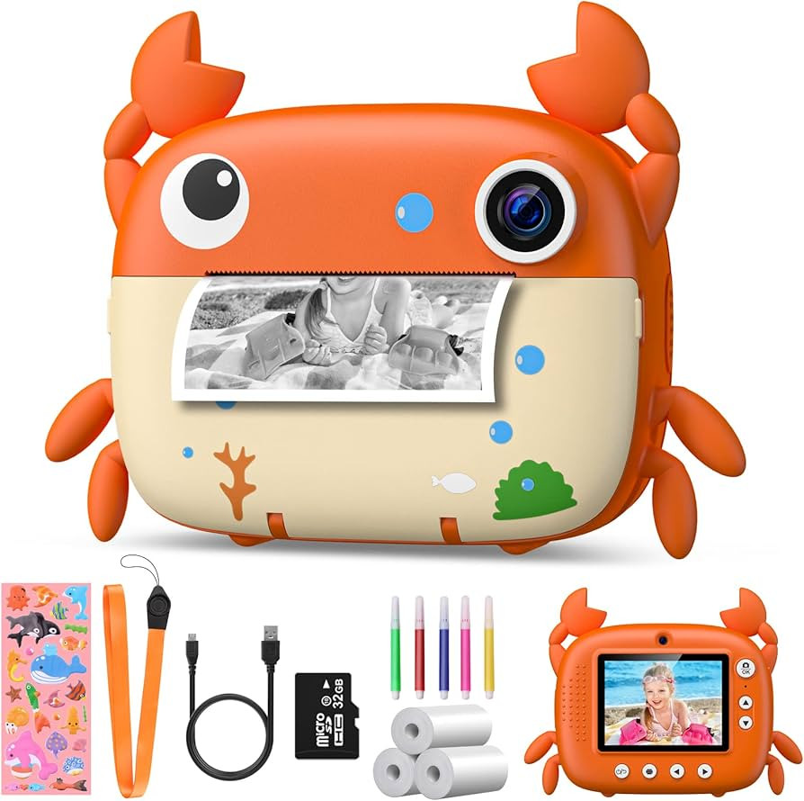 Kids Instant Camera for 3-12 Years Old Kids Toddlers Childrens Boys Girls Christmas Birthday Gift... | Amazon (US)