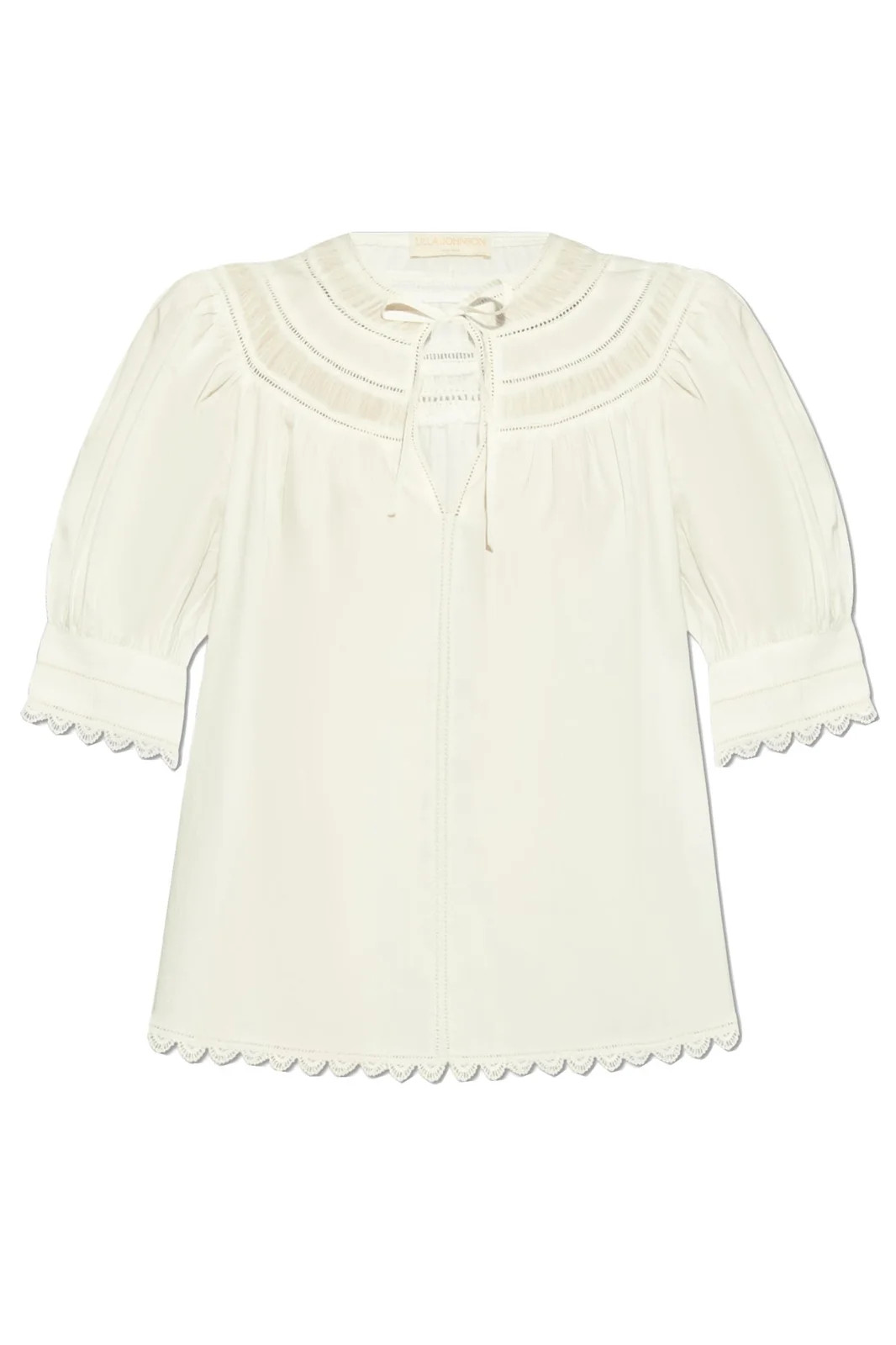 Ulla Johnson Scalloped Trim Blouse Tops | Cettire Global