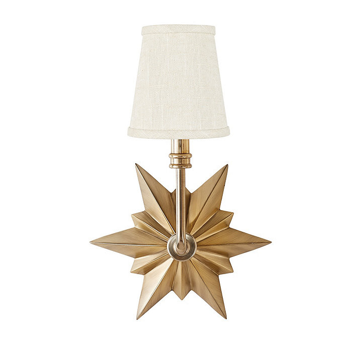 Luna 1-Light Star Sconce with Shade | Ballard Designs, Inc.