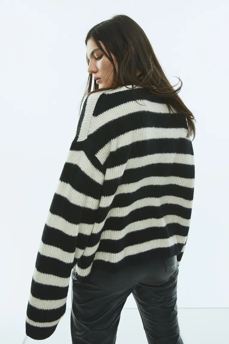 Oversized Rib-knit Cardigan | H&M (US)