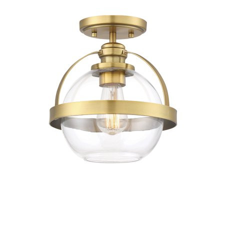 Savoy House 6-7200-1-322 Pendleton Warm Brass 1 Light Semi-Flush (10 W x 10 H) | Walmart (US)