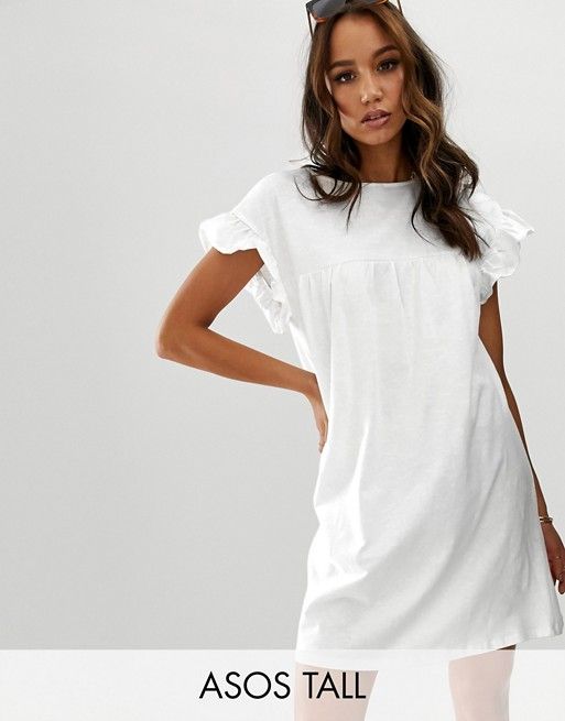 ASOS DESIGN Tall mini reversible cotton slub smock dress | ASOS US