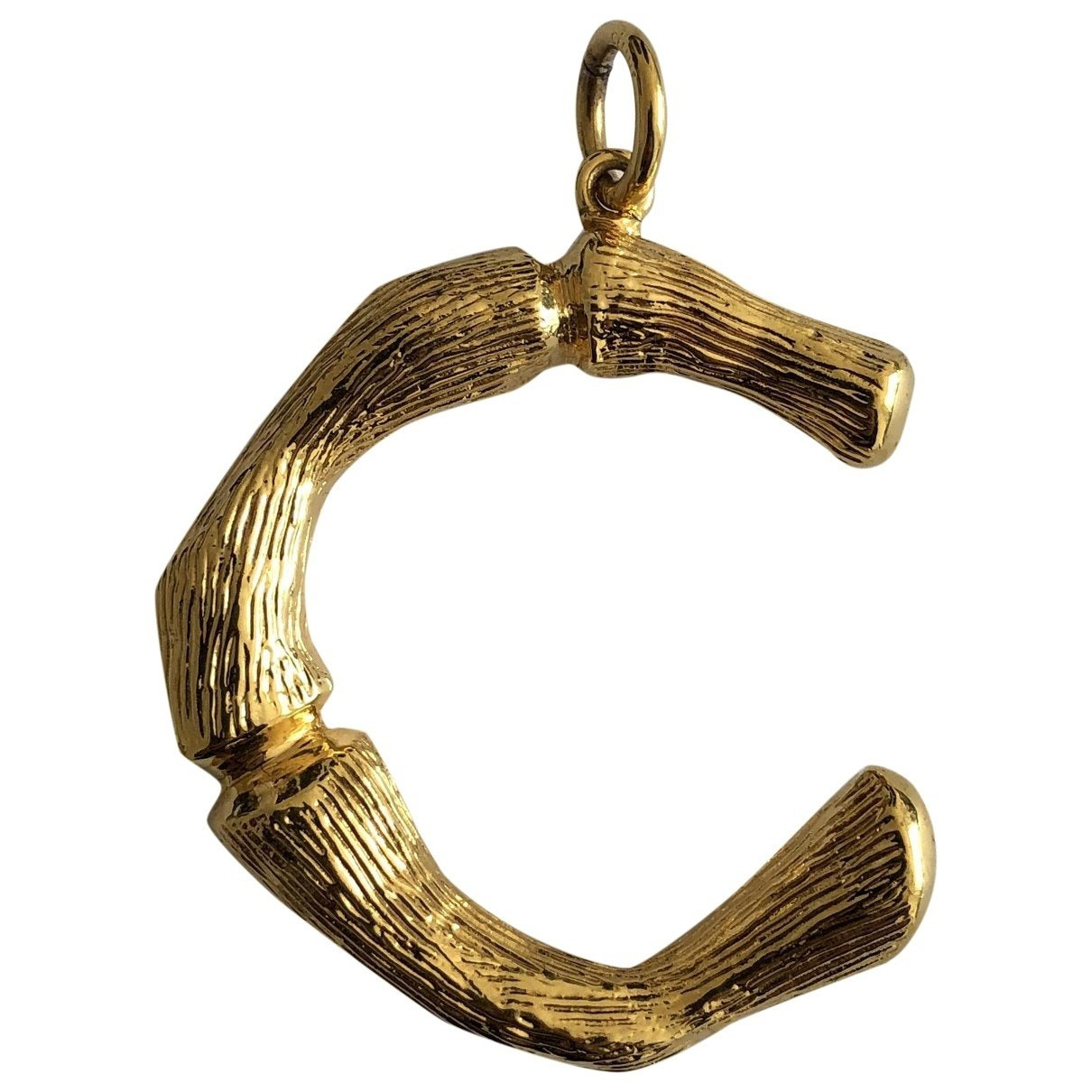 Celine Alphabet Gold Metal Pendants | Vestiaire Collective (Global)