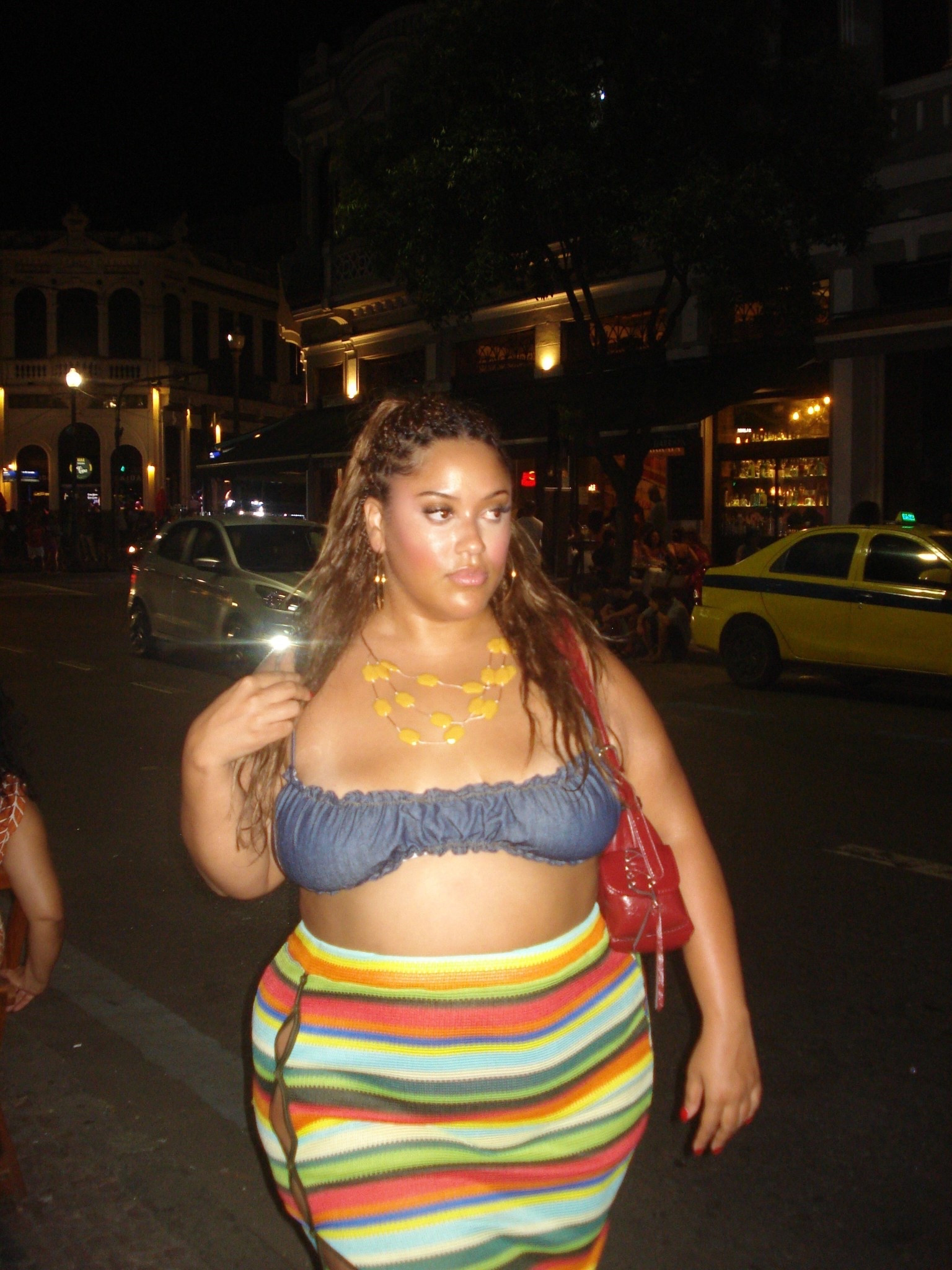 Earrings from a street vendor in Brazil & bag sold out! 

#LTKPlusSize #LTKgrwm #LTKootd