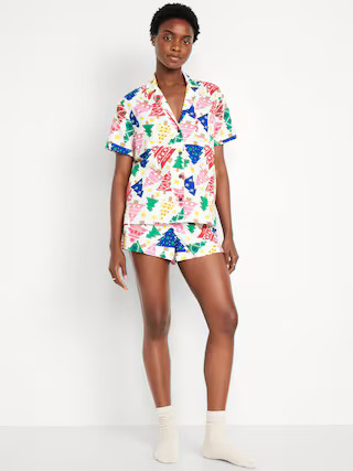 Flannel Pajama Short Set | Old Navy (US)