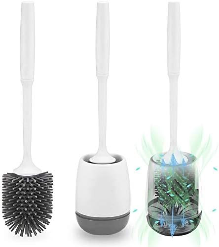Popten Toilet Brush and Holder Set for Bathroom with Stainless Steel Handle & Soft Bristles, Stur... | Amazon (DE)