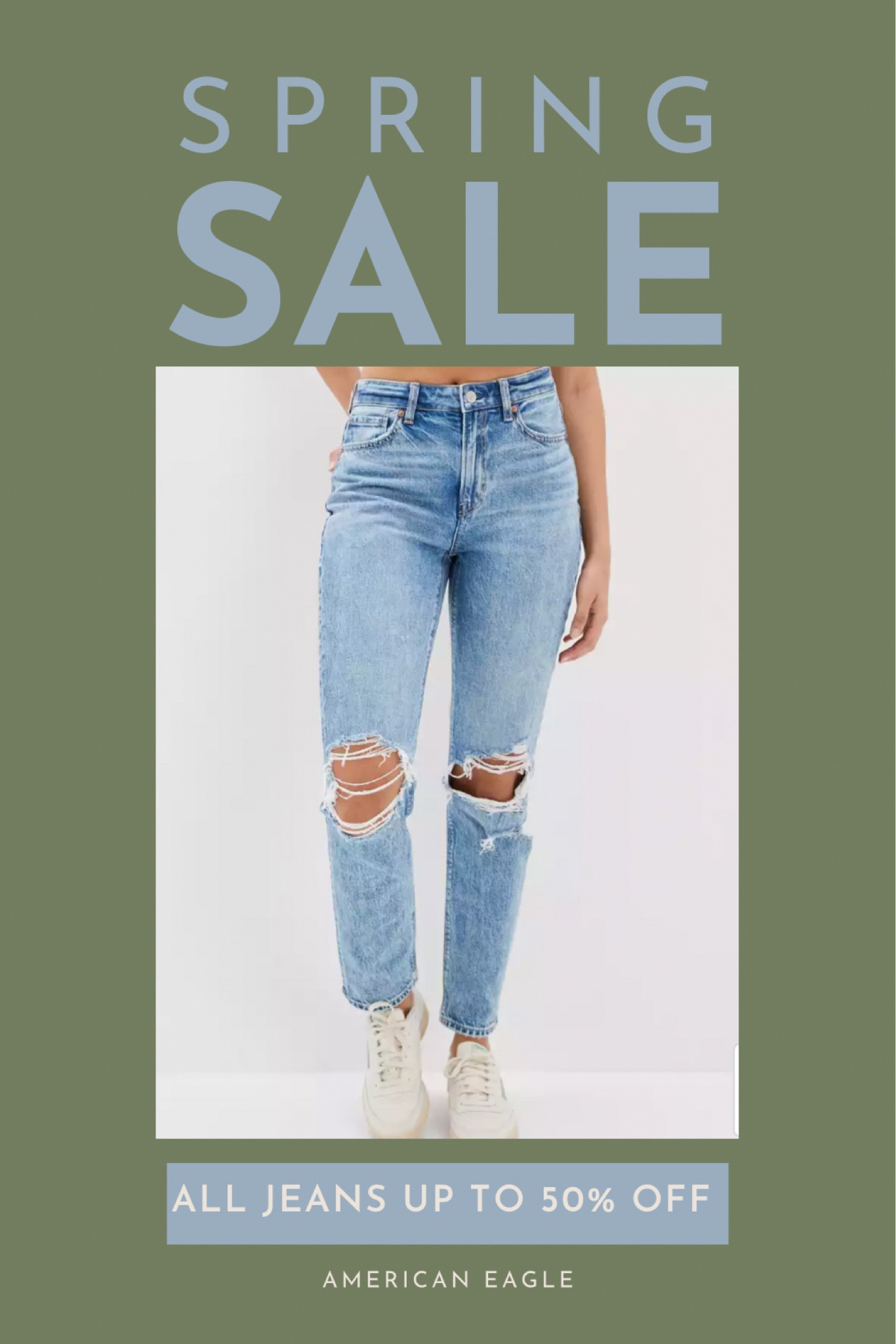 All jeans up to 50% off!! 

Everyone always asks me where I got these when I wear them 

#jeanssale #aejeans #aesale

#LTKcurves #LTKsalealert