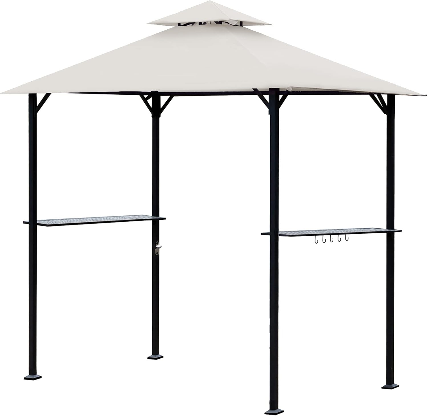 Easylee 5'x8' BBQ Grill Gazebo Outdoor Double Tiered Canopy Tent, with LED Light, UV Resistant an... | Amazon (US)