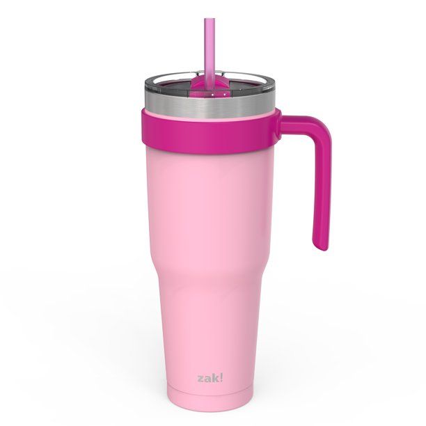 Zak Designs 40 Ounce Stainless Steel Tumbler, Pink Coral | Walmart (US)