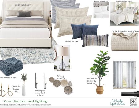  Bedroom decor with Blues and neutrals 

#LTKhome #LTKstyletip