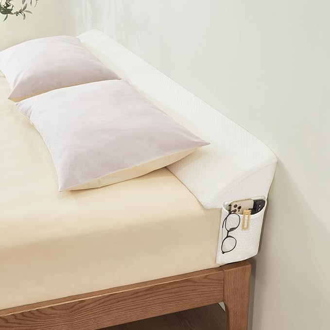 Bed Wedge Gap Filler Queen (60"x 8"x 6") Wedge Pillow for Headboard Gap 0-8" Mattress Gap Filler ... | Amazon (US)