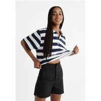 Stradivarius High-waist smart shorts Black 16 | Stradivarius (UK)