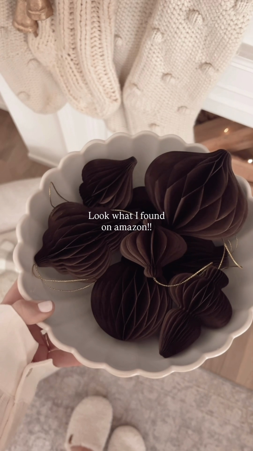 Amazon Christmas find! Give me all the rich, chocolate browns this Christmas! These paper ornaments are gorgeous!! They look super high end, but you get 8 different shapes and sizes for only $16.99, and I love them all.  They unfold and stay open with a built-in magnet, and you can close them up for easy storage. 

#christmas #christmasdecor #amazonchristmasfinds #holidays 

#LTKHome #LTKFindsUnder50 #LTKHoliday