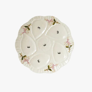 Petite Pink Fleurs Oyster Dish | Dear Keaton