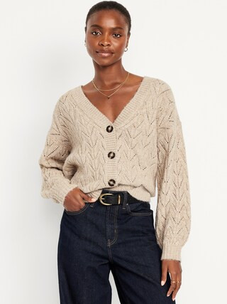 Wool-Blend V-Neck Cardigan Sweater | Old Navy (CA)