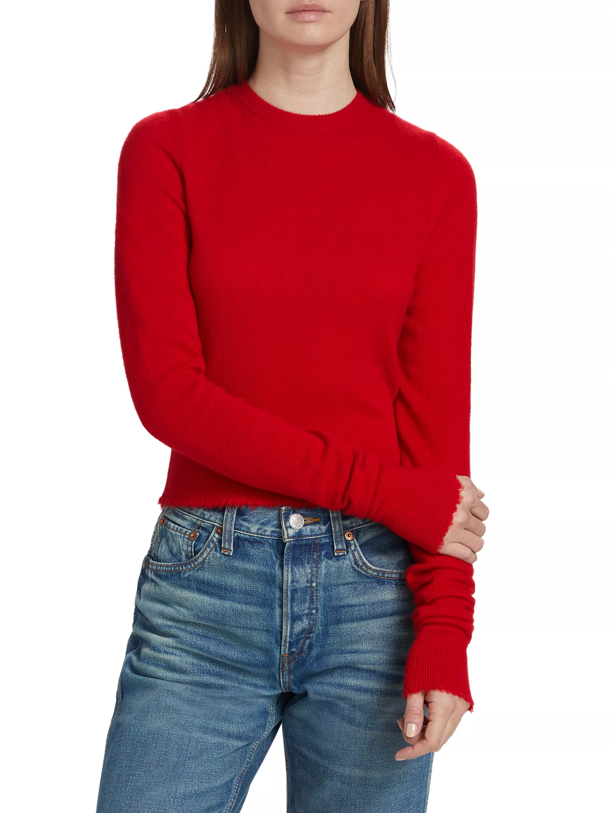 Re/doneCashmere Crewneck Sweater | Saks Fifth Avenue