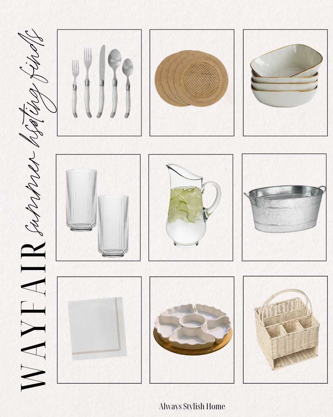 Everything you need for the ultimate summer hosting setup from Wayfair ☀️ Sharing beautiful outdoor entertaining finds that make your backyard, patio, or pool area feel cozy, elevated, and guest-ready all summer long. From outdoor dining furniture and string lights to serving essentials, neutral decor, lounge seating, and hosting must-haves, these finds help create the perfect space for summer dinners, BBQs, pool parties, and relaxing nights outside — all while keeping that effortless modern coastal vibe.

Wayfair outdoor hosting, summer hosting ideas, outdoor entertaining essentials, patio decor inspiration, backyard hosting setup, outdoor dining ideas, summer patio decor, backyard oasis inspiration, coastal outdoor decor, affordable outdoor furniture, outdoor party essentials. 

 #LTKSeasonal #LTKHome #LTKSaleAlert