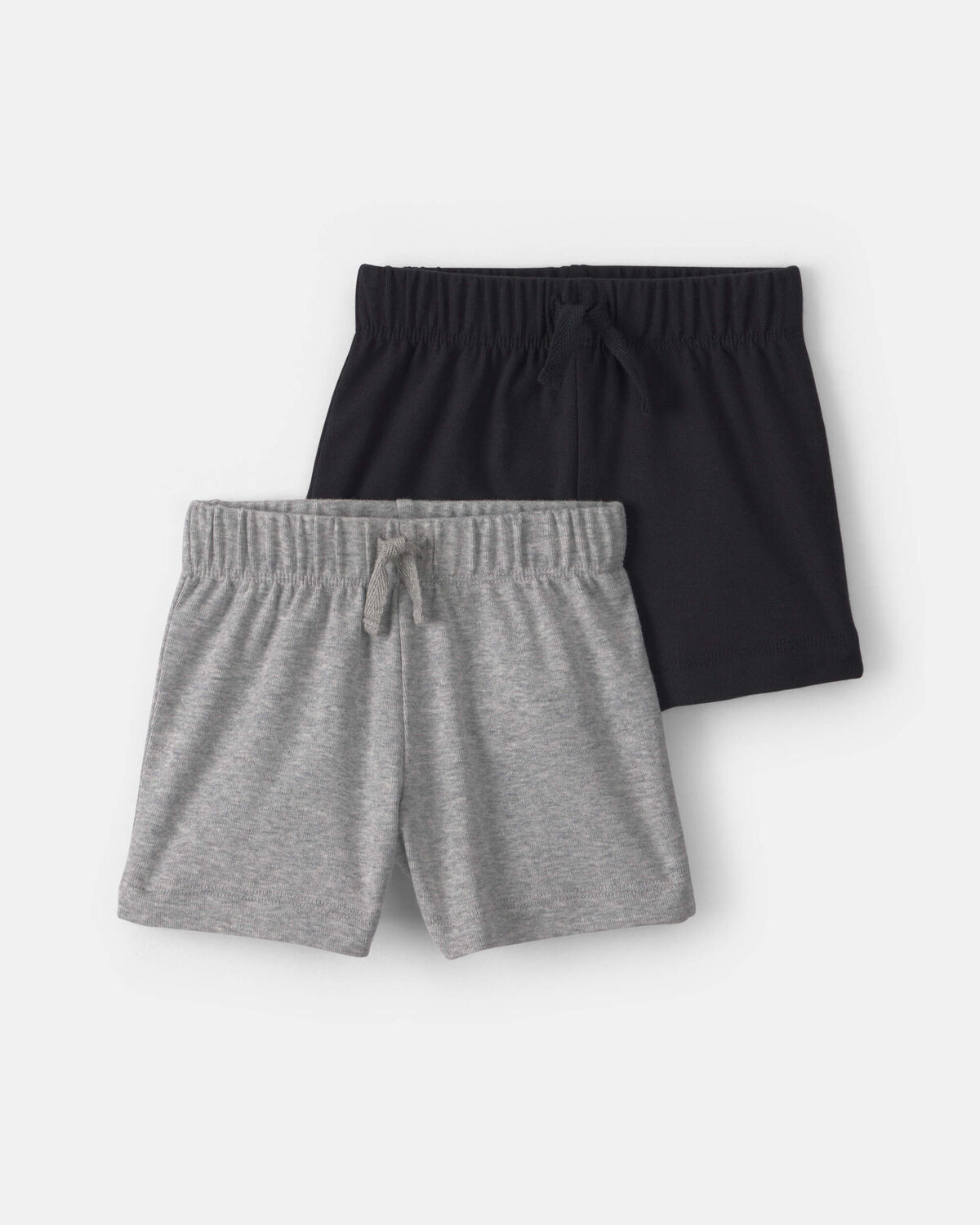 Baby 2-Pack Shorts - Grey/Black | Carter's Inc