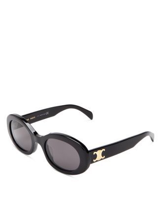 CELINE Triomphe Oval Sunglasses, 52mm Jewelry & Accessories - Bloomingdale's | Bloomingdale's (US)