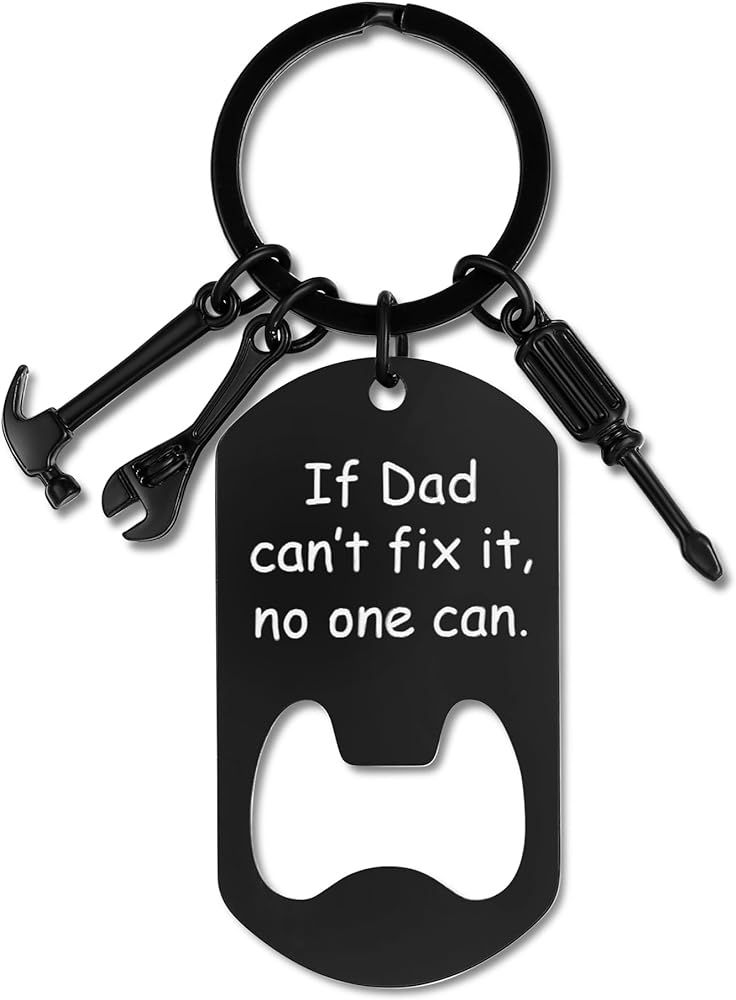 MAIBAOTA Keychain Gifts for Dad Grandpa Uncle Father's Day Birthday Gift If Dad Grandpa Uncle Can... | Amazon (US)