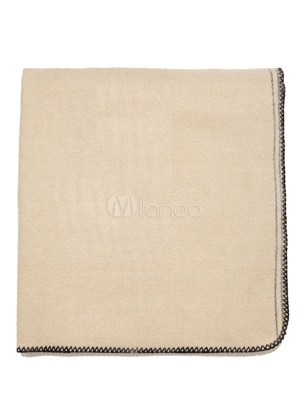 Women's Cashmere Scarf Beige Stitch Scarf For Winter | Milanoo