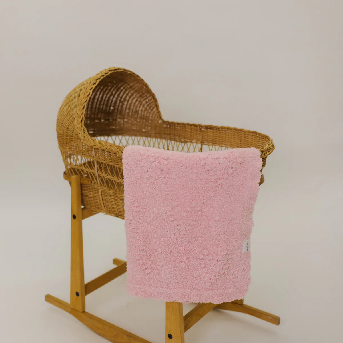 Pink Raised Heart Scallop Kid Blanket (30*40) | Staykation