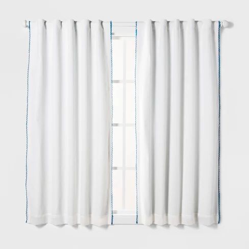 Loop Trim Blackout Window Curtain Panel - Pillowfort™ | Target