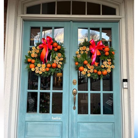 Happy doors with the faux citrus! The picks are only $7 each!