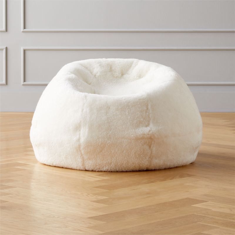 Shorn Bean Bag Ivory | CB2 | CB2