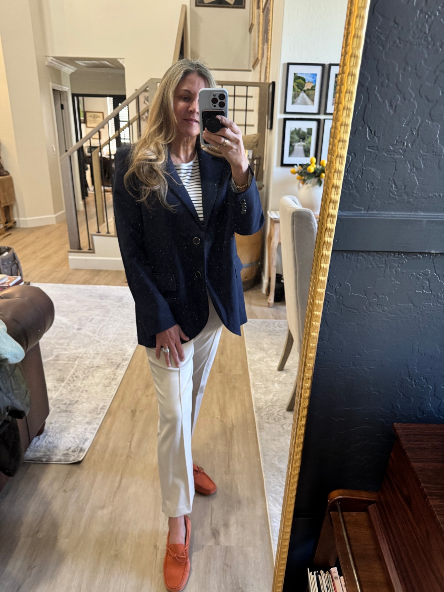 Classic Style. Oversized blazer dress up or down. I've paired this look with suede Drivers for an elevated casual look. Travel Day. 

#LTKWorkwear #LTKOver40 #LTKdayinmylife