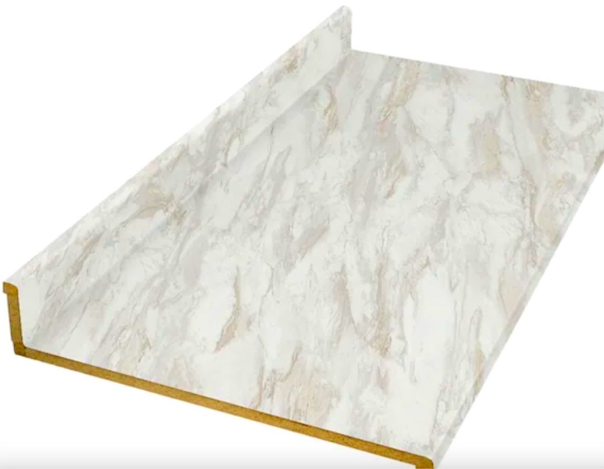 Laminate countertop with backsplash. Love the Granitr like appearance of this backsplash! We purchased the color Drama Marble and love the seamless appearance of the counter top. 

#LTKFamily #LTKHome