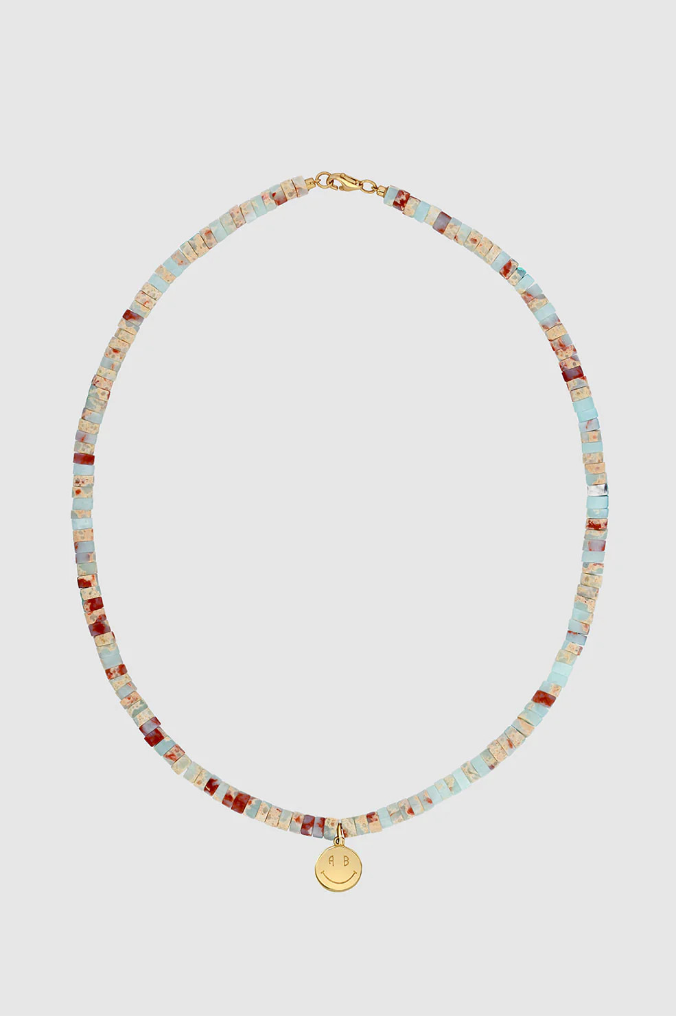 Bead Necklace With Smile Charm | Anine Bing