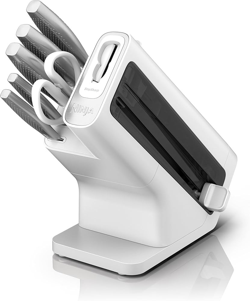 Ninja StaySharp K62006EUWH - Juego de cuchillos de 6 piezas con afilador integrado, para chef, pa... | Amazon (US)