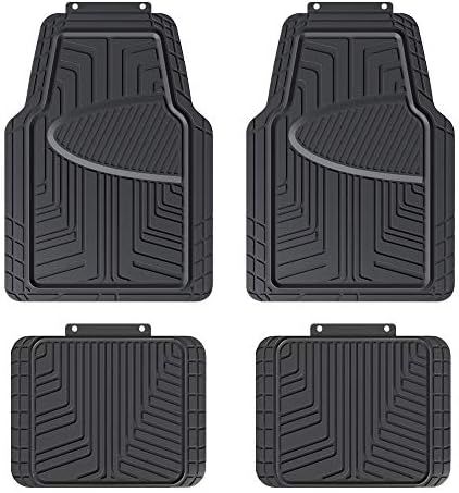 Amazon Basics 4-Piece Premium Rubber Floor Mat for Cars, SUVs and Trucks, All Weather Protection,... | Amazon (US)