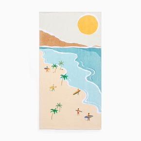 Kids Surf Beach Towel | West Elm (US)