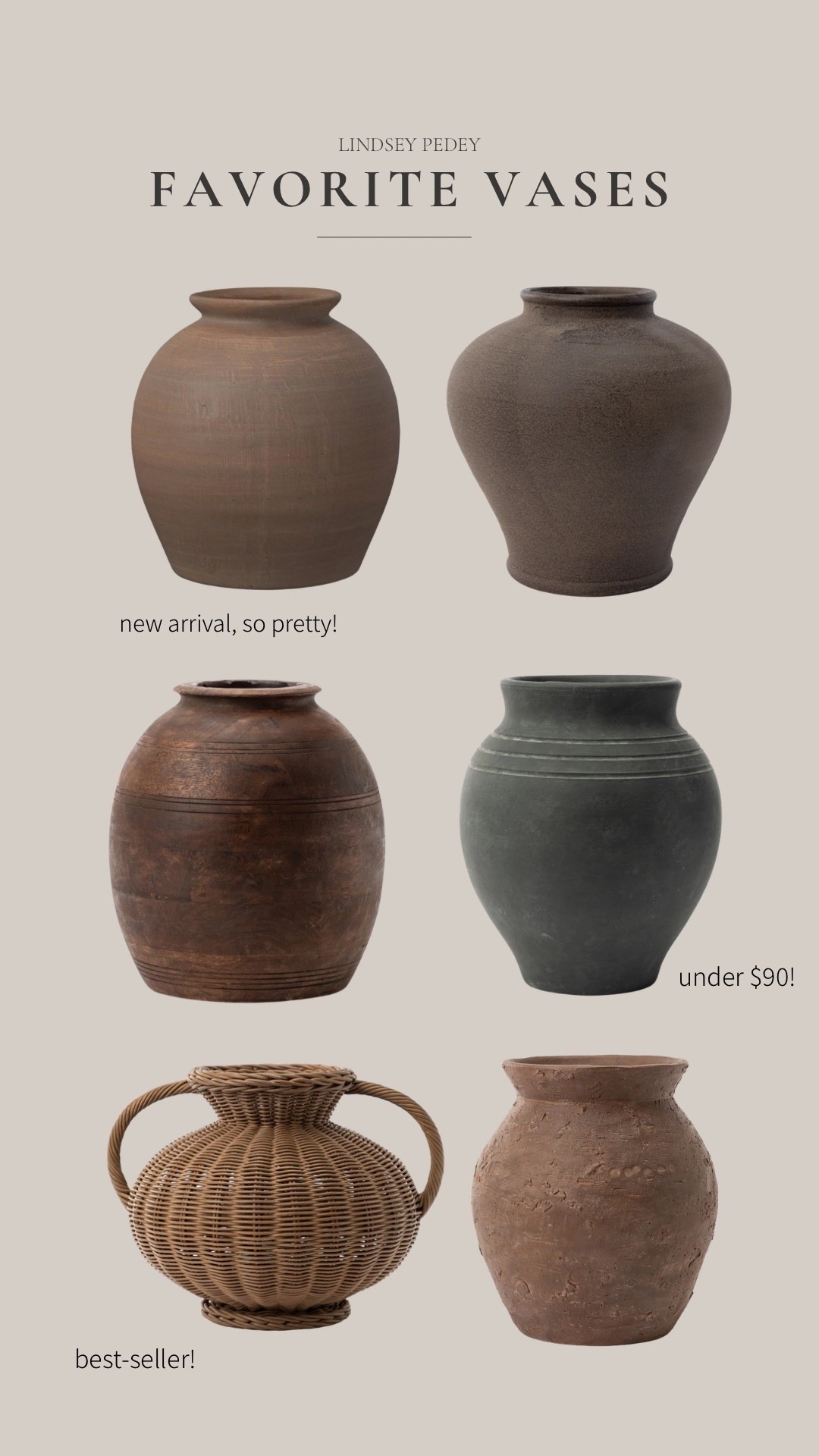 Favorite neutral modern vases 🤎

#LTKHome #LTKSeasonal