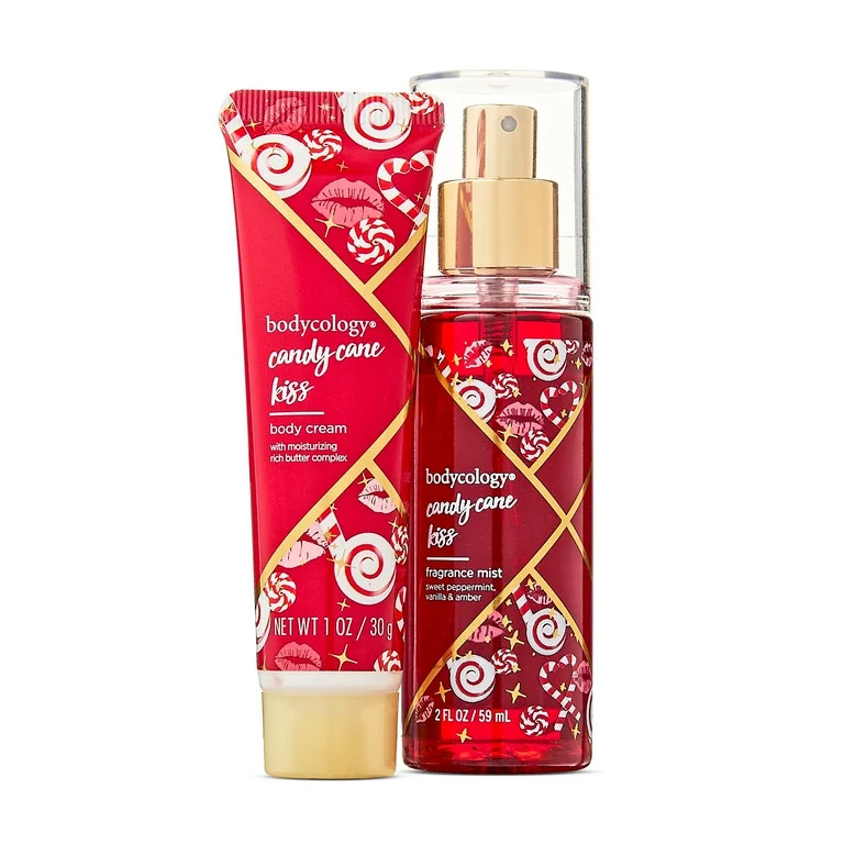 Bodycology Candy Cane Kiss Stocking Stuffer Duo, 2 Pieces | Walmart (US)