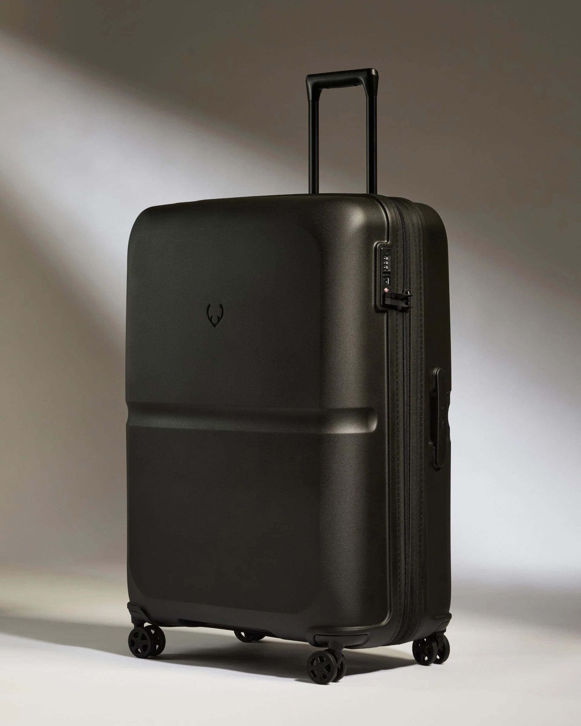 Large Suitcase in Black - Single Stripe | Checked Luggage & Large Suitcases | Antler UK
