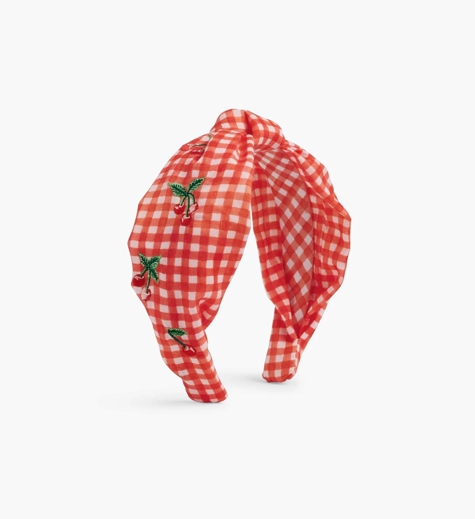 Knotted Headband - Gingham Cherries | Rifle Paper Co.
