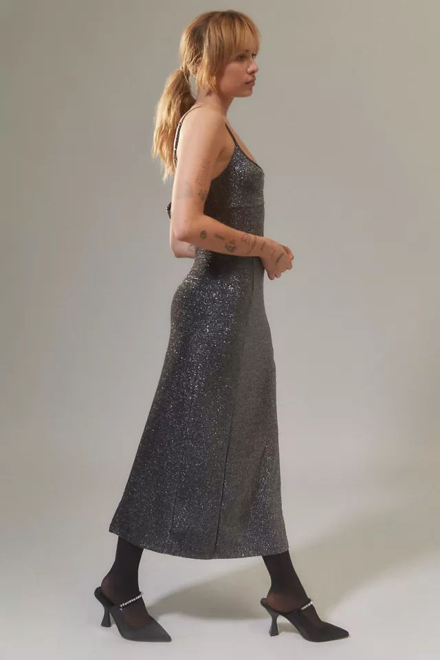 UO Arna Sparkle Midi Dress | Urban Outfitters (US and RoW)