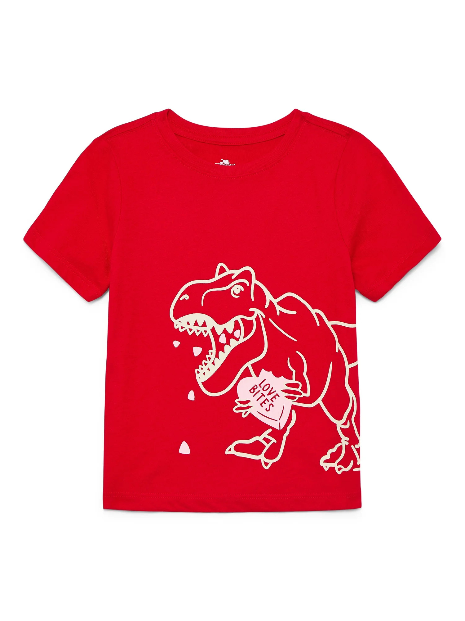Way To Celebrate Toddler Boy Valentine's Day Short Sleeve T-Shirt, Sizes 12M-5T | Walmart (US)