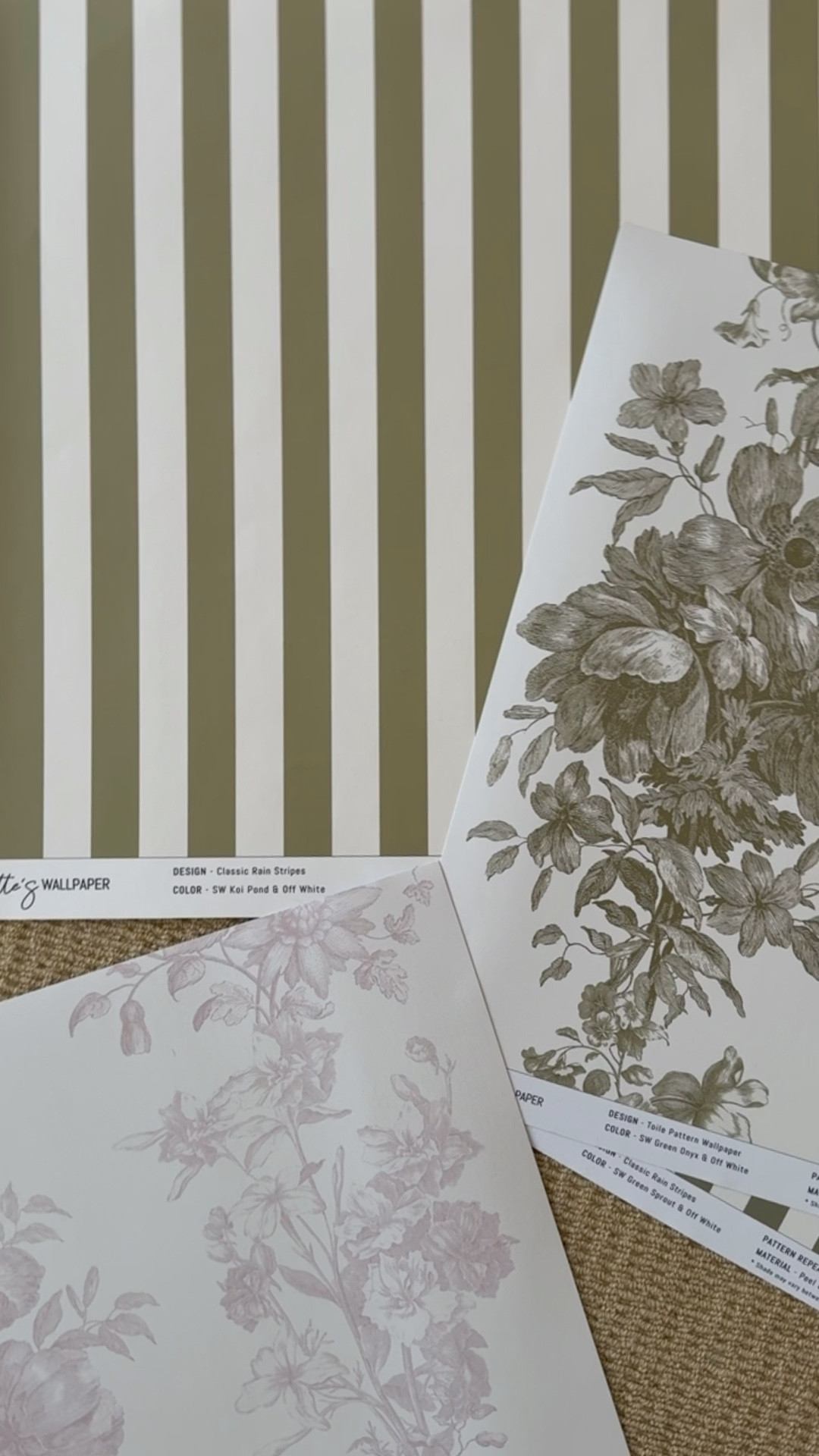 Wallpaper samples... here are some options I've pulled for the nursery!

#LTKBaby #LTKHome