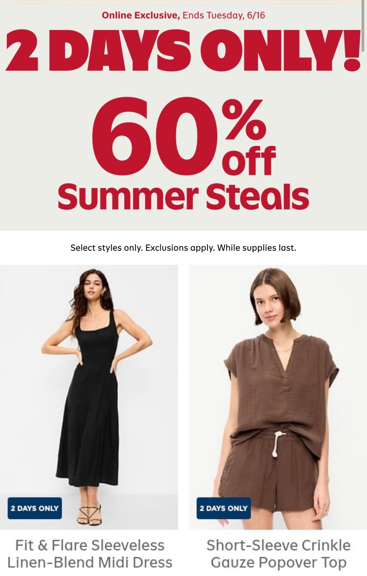 One thing about Old Navy… they ALWAYS come through with summer sales for the whole family 😂 Cute outfits, comfy basics, and everyday essentials without spending a fortune.

All my favorite Old Navy picks are linked on my LTK.

#ShoppingWithPriiincesss #OldNavyStyle #FamilyFashion #LTKFinds #LTKFashion #FashionDeals #SummerLooks #StyleInspo #WardrobeGoals #OutfitIdeas #ClosetGoals #AffordableStyle #FamilyLooks #AtlantaMom #Atlantamom #Atlantabloggers #Atlantablogger #AtlantaCreator #Atlantacontentcreators #Atlantacontentcreator

#LTKSeasonal #LTKSaleAlert #LTKTravel