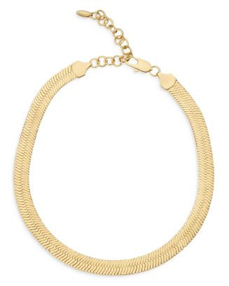 Snake Smooth Chain 18K Gold Plated Necklace, 15" | Bloomingdale's (AU)