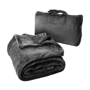 Cabeau Fold n Go™ Travel Blanket Charcoal | The Container Store