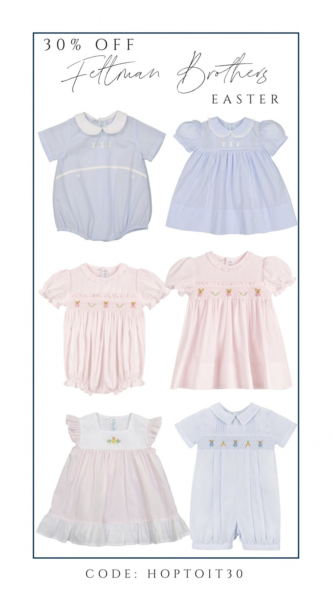 24 hrs only—30% off Feltman brothers Easter!

#LTKBaby #LTKSaleAlert #LTKKids