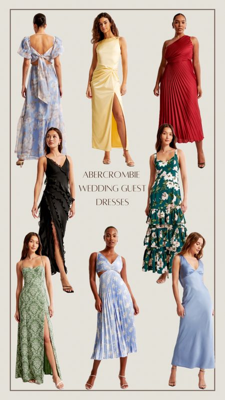 #ad Abercrombie wedding guest dresses!
Floral dress, wedding guest dress, midi dress, maxi dress, spring dress, wedding dress, ruffled dress, strappy dress, garden party dress, beach wedding dress
@abercrombie #abercrombiepartner

#LTKstyletip #LTKSeasonal #LTKwedding