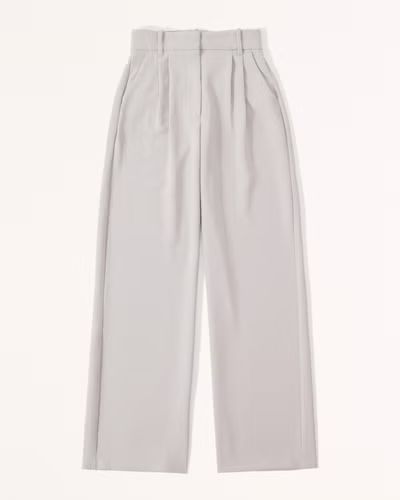 A&F Sloane Tailored Premium Crepe Pant | Abercrombie & Fitch (US)